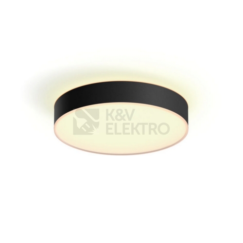 Bluetooth LED stropní svítidlo Philips Hue Enrave M 41159/30/P6 černá 19,2W 2200-6500K s dálkovým ovladačem