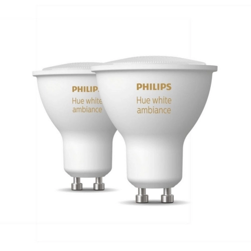 LED žárovka GU10 Philips Hue 2ks 4,2W (50W) White Ambiance (2200-6500K) stmívatelná (obrázek 2)