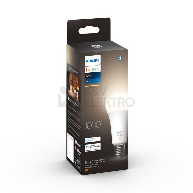Obrázek produktu LED žárovka E27 Philips Hue 15,5W (100W) teplá bílá (2700K) stmívatelná 3