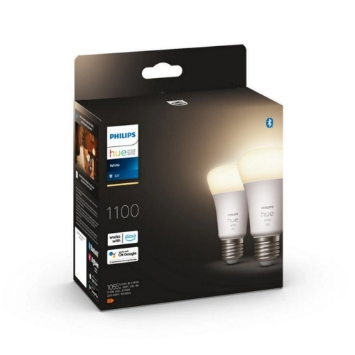 LED žárovka E27 Philips Hue 2ks 9,5W (75W) teplá bílá (2700K) stmívatelná (obrázek 4)
