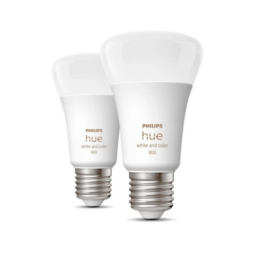 LED žárovka E27 Philips Hue 2ks 6,5W (60W) White and Color Ambiance (2000-6500K/RGB) stmívatelná (obrázek 6)