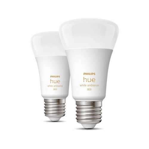LED žárovka E27 Philips Hue 2ks 6W (60W) White Ambiance (2200-6500K) stmívatelná (obrázek 6)