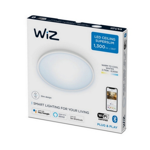 LED stropní svítidlo WiZ Super Slim 14W 2700-6500K bílá