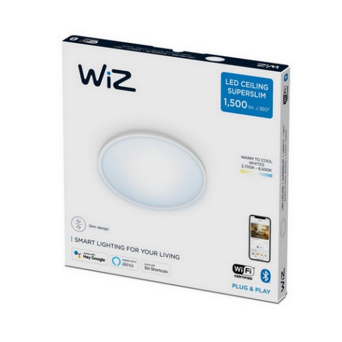 LED stropní svítidlo WiZ Super Slim 16W 2700-6500K bílá