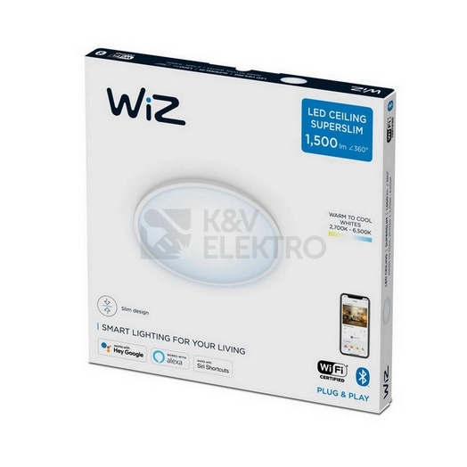Obrázek produktu LED stropní svítidlo WiZ Super Slim 16W 2700-6500K bílá 1