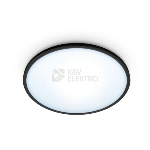 LED stropní svítidlo WiZ Super Slim 16W 2700-6500K černá