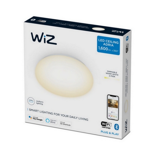 LED stropní svítidlo WiZ Adria 17W 2700K teplá bílá