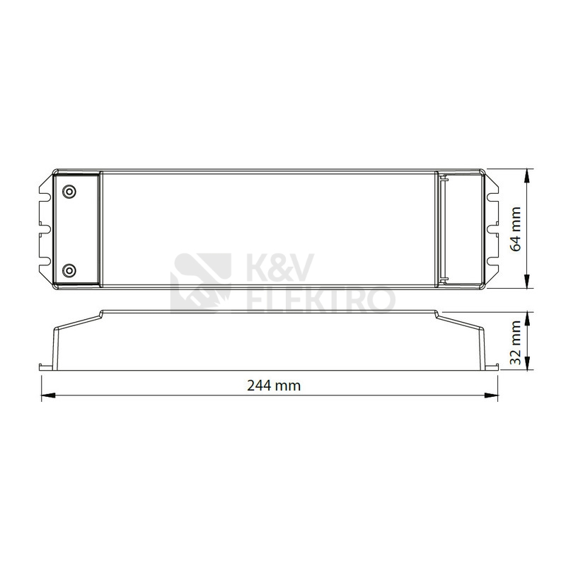Obrázek produktu  Napájecí zdroj McLED ML-941.003.22.1 100W 24VDC DALI nebo tlačítko 4