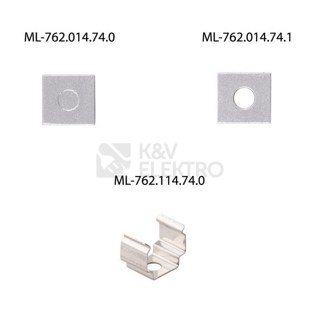 Obrázek produktu Přisazený hliníkový profil McLED PW 11x11mm včetně mléčného difuzoru 2m ML-761.014.74.2 2
