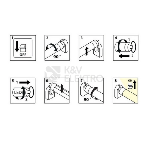 Obrázek produktu LED trubice zářivka McLED GLASS LEDTUBE 60cm 9W (18W) T8 G13 neutrální bílá ML-331.060.89.0 EM/230V 10
