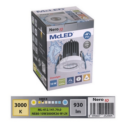 Obrázek produktu Podhledové LED svítidlo McLED Nero 10W 3000K IP65 ML-412.141.79.0 5