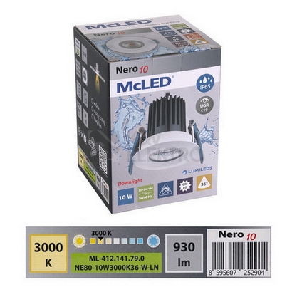 Obrázek produktu Podhledové LED svítidlo McLED Nero 10W 3000K IP65 ML-412.141.79.0 9