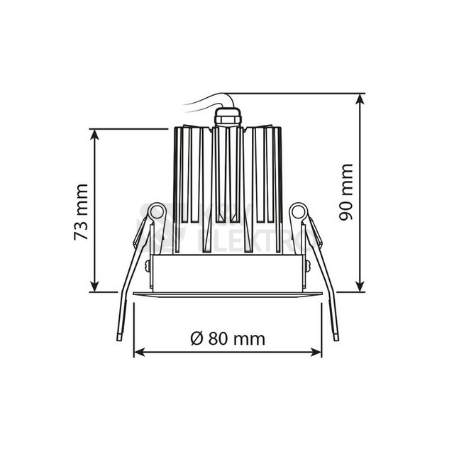 Obrázek produktu Podhledové LED svítidlo McLED Nero 10W 3000K IP65 ML-412.141.79.0 10