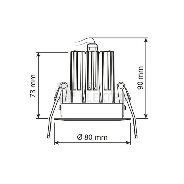 Obrázek produktu Podhledové LED svítidlo McLED Nero 10W 3000K IP65 ML-412.141.79.0 6