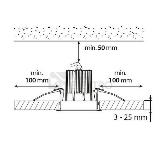 Obrázek produktu Podhledové LED svítidlo McLED Nero 10W 3000K IP65 ML-412.141.79.0 11