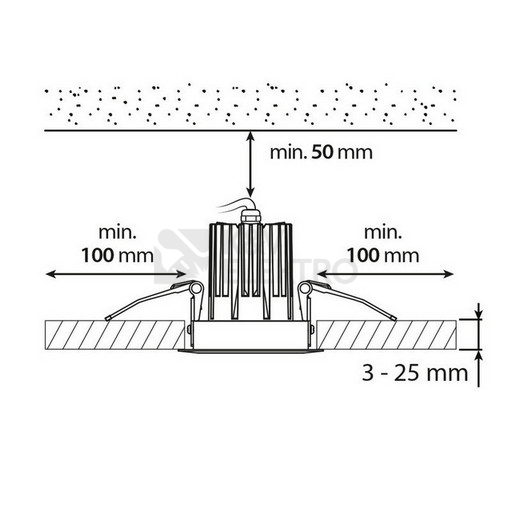 Obrázek produktu Podhledové LED svítidlo McLED Nero 10W 3000K IP65 ML-412.141.79.0 7