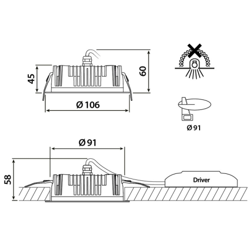 LED podhledové svítidlo McLED Cora 10 10W 4000K IP65 ML-412.144.79.0