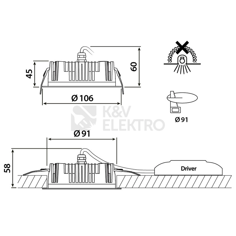 Obrázek produktu  LED podhledové svítidlo McLED Cora 10 10W 4000K IP65 ML-412.144.79.0 6
