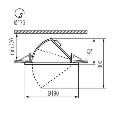 Podhledové LED svítidlo Kanlux HIMA LED 33W-NW-W bílá 22843 (obrázek 4)
