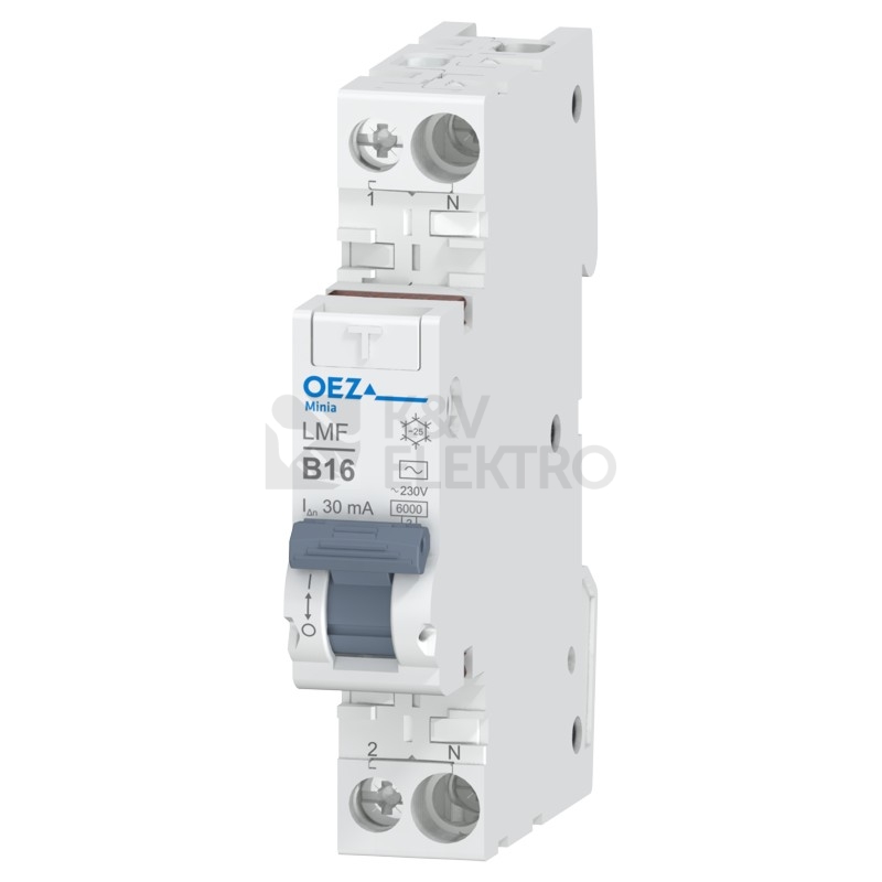 Obrázek produktu Proudový chránič s jističem OEZ LMF-16B-1N-030AC 16A 30mA AC 0