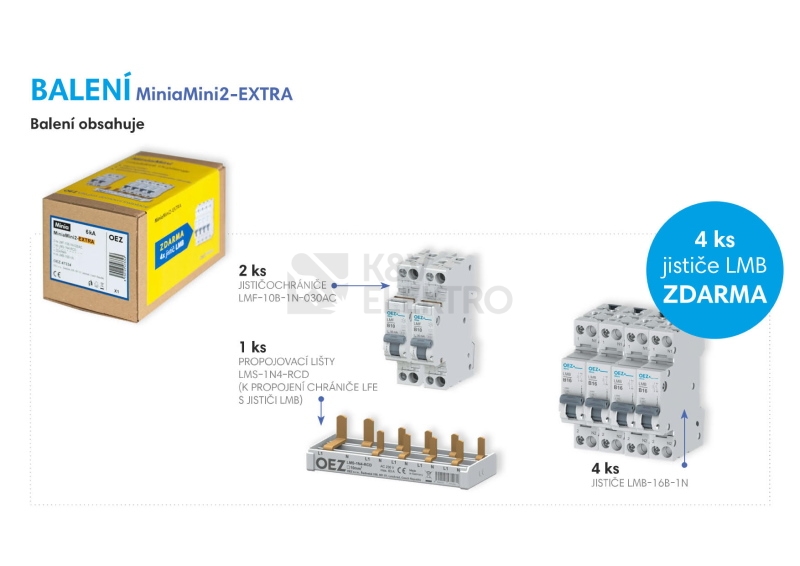 Obrázek produktu Balíček chráničů OEZ:47334 MiniaMini2-EXTRA LMF-10B-1N-030AC 1