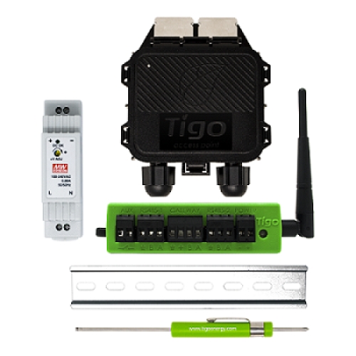 Tigo Energy CloudConnect Advance Kit včetně TAP a zdroje na DIN lištu