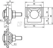Obrázek produktu Svorka FS hliník D 10mm Dehn FSK 3X8.10 FRM10X50 AL 380110 1