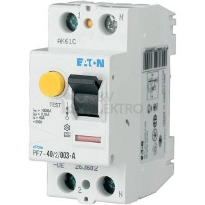 Obrázek produktu Proudový chránič EATON PF7-40/2/01-G/A 40A 100mA 165812 0