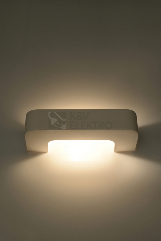 Obrázek produktu Nástěnné keramické svítidlo SOLLUX Magnet E27 1x60W bez zdroje SL.0034 bílá 2