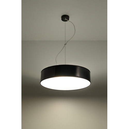 Lustr SOLLUX Arena 45cm E27 3x60W bez zdroje SL.0118 černá