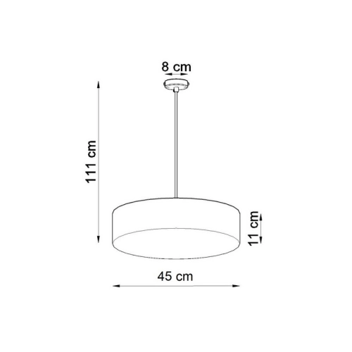 Lustr SOLLUX Arena 45cm E27 3x60W bez zdroje SL.0118 černá (obrázek 3)