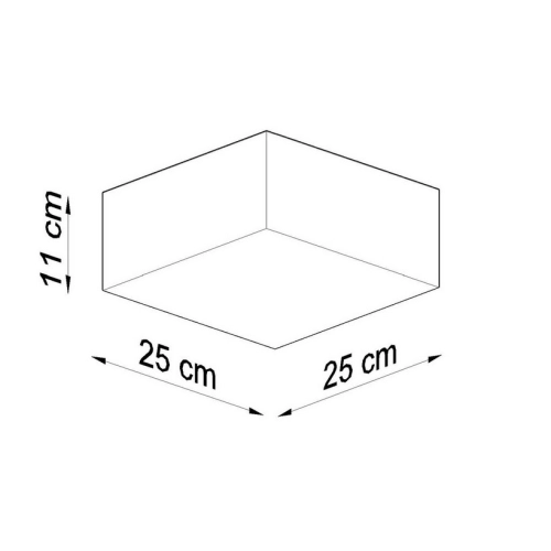 Přisazené svítidlo SOLLUX Horus 25cm E27 1x60W bez zdroje SL.0142 černá (obrázek 5)