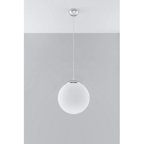 Lustr SOLLUX Ugo 30 E27 1x60W bez zdroje SL.0264 bílé sklo/chrom (obrázek 3)
