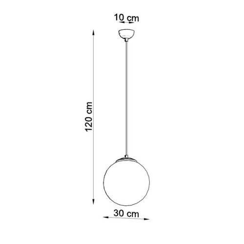 Lustr SOLLUX Ugo 30 E27 1x60W bez zdroje SL.0264 bílé sklo/chrom (obrázek 4)