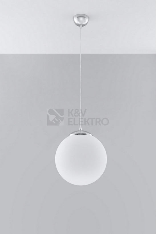 Obrázek produktu Lustr SOLLUX Ugo 30 E27 1x60W bez zdroje SL.0264 bílé sklo/chrom 1