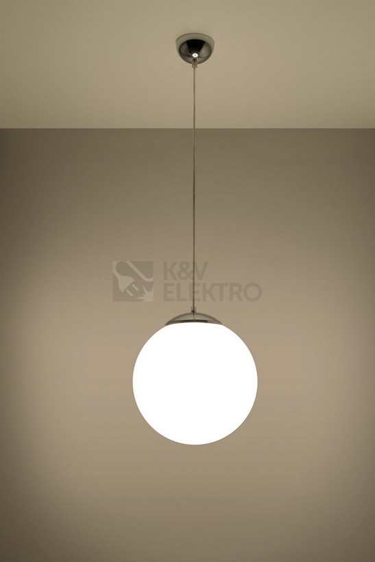 Obrázek produktu Lustr SOLLUX Ugo 30 E27 1x60W bez zdroje SL.0264 bílé sklo/chrom 2
