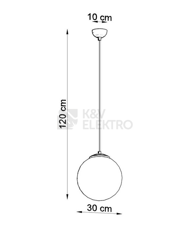 Obrázek produktu Lustr SOLLUX Ugo 30 E27 1x60W bez zdroje SL.0264 bílé sklo/chrom 3