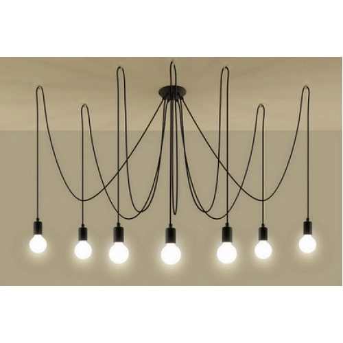 Lustr SOLLUX Edison 7 E27 7x60W bez zdroje SL.0372 (obrázek 3)