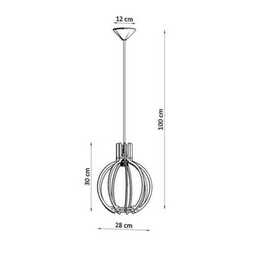 Lustr SOLLUX Arancia E27 1x60W bez zdroje SL.0391 přírodní dřevo (obrázek 7)