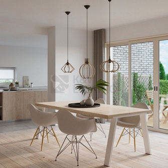 Obrázek produktu Lustr SOLLUX Arancia E27 1x60W bez zdroje SL.0391 přírodní dřevo 4