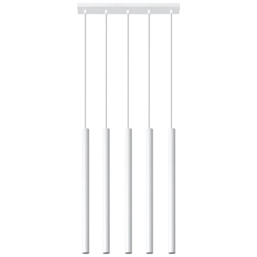 Lustr SOLLUX Pastelo 5 G9 5x12W bez zdroje SL.0468 bílá