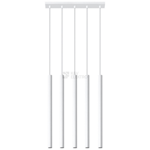 Lustr SOLLUX Pastelo 5 G9 5x12W bez zdroje SL.0468 bílá