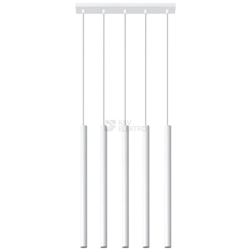 Lustr SOLLUX Pastelo 5 G9 5x12W bez zdroje SL.0468 bílá