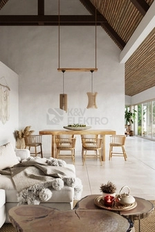 Obrázek produktu Lustr SOLLUX Alexia E27 1x60W bez zdroje SL.0640 přírodní dřevo 5