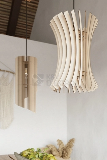 Obrázek produktu Lustr SOLLUX Alexia E27 1x60W bez zdroje SL.0640 přírodní dřevo 6