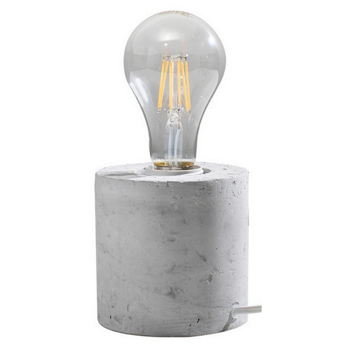 Levně Stolní lampa SOLLUX Salgado E27 1x60W bez zdroje SL.0680 beton