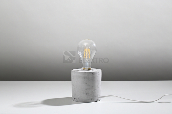 Obrázek produktu Stolní lampa SOLLUX Salgado E27 1x60W bez zdroje SL.0680 beton 1