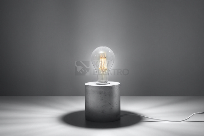Obrázek produktu Stolní lampa SOLLUX Salgado E27 1x60W bez zdroje SL.0680 beton 2