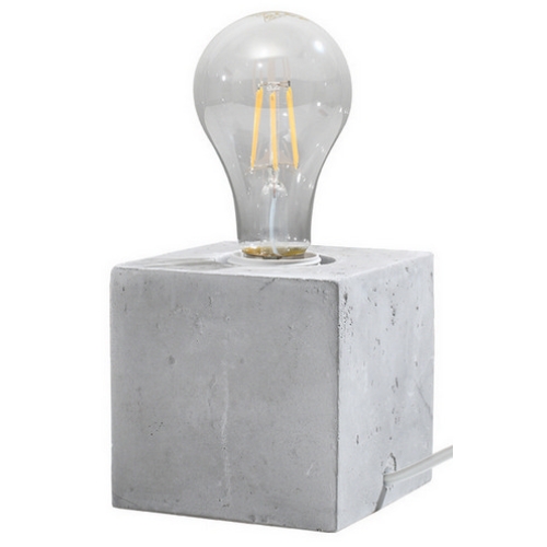 Levně Stolní lampa SOLLUX Ariz E27 1x60W bez zdroje SL.0683 beton