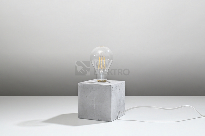 Obrázek produktu Stolní lampa SOLLUX Ariz E27 1x60W bez zdroje SL.0683 beton 1